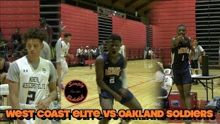 Nike EYBL vs UAA I Oakland Soldiers vs West Coast Elite | Top 2020 Guards BATTLE For Norcal!