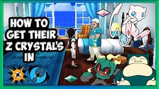 How to Get Snorlium, Mewnium and Marshadium Z-Crystal's in Pokémon Ultra Sun & Ultra Moon @Poijz