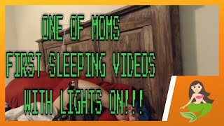 SNORING MOM Sleeping series Part 2 lights on (unedited) ASMR