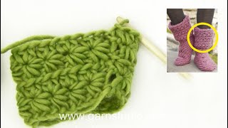 How to crochet a star stitch pattern (in the round)