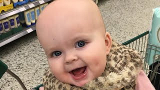 CUTE CHUBBY BABY loves TALKING & blowing raspberries! SWEET & Funny!