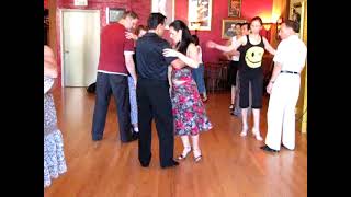 Dancing The Argentine Tango - Vals lesson Steps - Oscar Mandagaran & Georgina Vargas