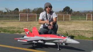 F-18 Diamond Viper 90mm EDF RTF Jet Flight Review!  IN HD!