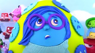 Disney Pixar's Inside Out Sadness Play Doh Surprise Egg! Funko Vinyl Pop! Mystery Minis! Tsum Tsum!