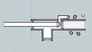 конструкция и 3D модель горелки Бабингтона