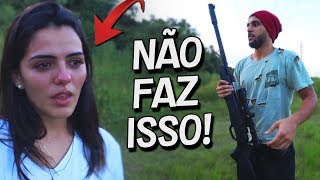TROLLEI MINHA NAMORADA COM A ARMA E ELA CHOROU!