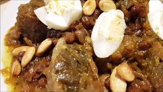 Tajine de viande aux oignons et raisins secs " T'faya "طاجين اللحم بالبصل و الزبيب بدون طاجين