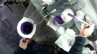 s１５ silvia 　シルビア　エアロ塗装　サフェーサー　DIY　素人　amateur　自家塗装　パープル　メタリック編 purple