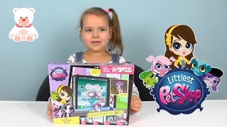 LPS Littlest Pet Shop Spa Style Set With Zoe Trent. Литлест пет шоп спа стайл Зои Трент стоячка.