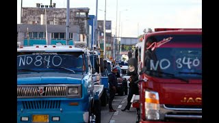 Camioneros bloquean algunas entradas a Bogotá en protesta por pico y placa ambiental