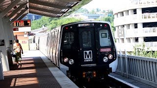 WMATA Metrorail : Wiehle-Reston East Bound Kawasaki 7000 Series Silver Line Train @ McLean Station