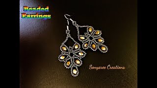Falling Leaves Earrings. DIY Beaded Earrings.How to make earrings. Handmade earrings ?