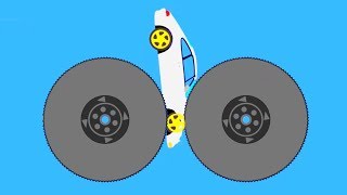 Giant Shredder vs Car - Ultimate Car Destruction - Phun Algodoo #45