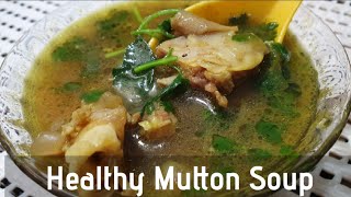 Healthy Mutton soup / Mutton Bone soup in Tamil / Mutton Soup Recipe at home in tamil