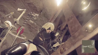 2B's Underwear (͡° ͜ʖ ͡°)[Desert area - Sand cave] - NieR: Automata