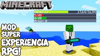 Minecraft 1.10.2 MOD SUPER EXPERIENCIA RPG! Simple RPG Mod Español!