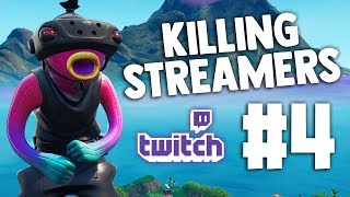 Killing Twitch Streamers #4 - Fortnite Battle Royale (with reactions)