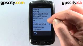 Routing Settings in the Garmin Edge 810 Bluetooth Enabled Bike Computer