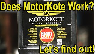 Can MotorKote survive the water test?  Let's find out!