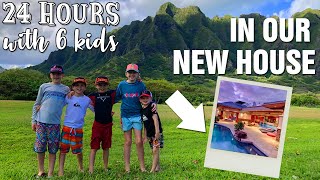 24 Hours with 6 Kids in Our New House in Hawaii