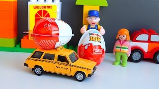Мультик про машинки Таксі Сюрприз Кіндер Джой - Місто машинок 117 серія. Мультфільми українською