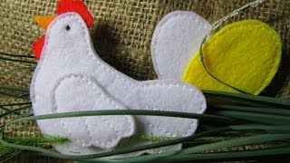 ★МК: Курочка из фетра ★ DIY FELT TOYS : HEN★