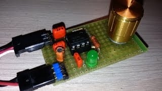 Самодельный серво тестер на микросхеме NE555 (homemade servo tester 555)