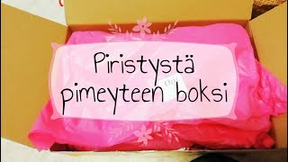 Piristystä pimeyteen boksi