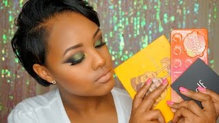 Green Smokey Eye FULL FACE Makeup Tutorial & Lemonade CHITCHAT