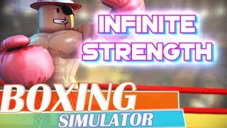 Roblox | Boxing Simulator 2 - INFINITE STRENGTH GLITCH / BUG :D [2018]
