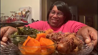 MY SUBSCRIBERS WRITE IN THE COMMENTS WHAT THEY WANT TO SEE ME EAT MUKBANG!!OX TAILS/GREEN/YAM/BREAD