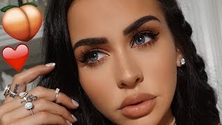 PEACHY VALENTINE'S DAY MAKEUP | Carli Bybel