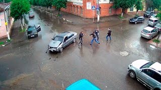 ДТП в Серпухове. Отчаянная драка после аварии... 12 июня 2016г.