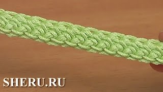 Шнур вязаный крючком гусеничка Урок 107