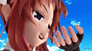 【巨大娘 giantess】電車で遊ぶ巨大娘/giantess crush the train【MMD】