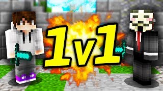 1v1 AGAINST A HACKER! (Minecraft Skywars)