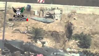 12 8 أوغاريت ريف دمشق تدمير رشاش 14 5 مثبت على احد حواجز فرع الجوية في حرستا على المحلق الجنوبي بمدف