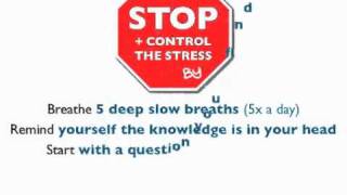 Coping with anxiety during exams