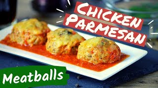 Chicken Parmesan Meatballs [Keto Friendly]
