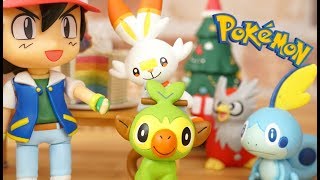 Pokemon StopMotion anime!「pokemon christmas」ヒバニー・メッソン・サルノリのクリスマス