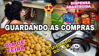 ORGANIZANDO AS COMPRAS - FEIRA DA SEMANA - CUIDANDO E ORGANIZANDO A CASA❤️|Elyda Cunha