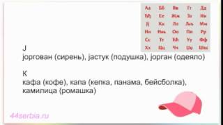 Слушать сербский язык: сербский алфавит