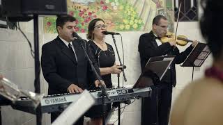 Cerimonia de casamento, música da noiva. Orquestra musicos piano, violino, clarin, cantor e cantora