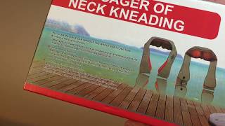 Массажер для шеи, плеч и спины с инфракрасным-прогревом    MASSAGER OF NECK KNEADING