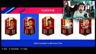MY FUT CHAMPIONS REWARDS! RED IF PLAYER PICK PACKS! FIFA 19