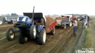 New Holland 6010 full load trailer