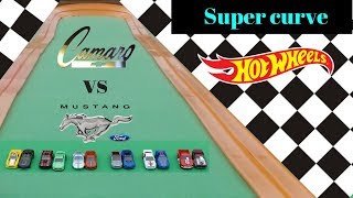 Hot Wheels epic super curve mustangs vs camaros tournament race