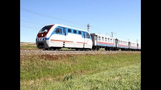 ТУ10-001 с пассажирским поездом, перегон Царскосельская - Юный. МЦЖД.