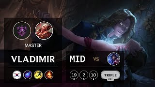 Vladimir Mid vs Ahri - KR Master Patch 9.11