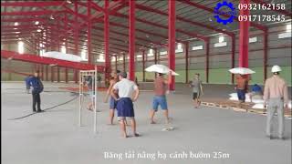 Băng tải nâng hạ cánh bướm 25m_Sản phẩm của BĂNG TẢI THIÊN LONG